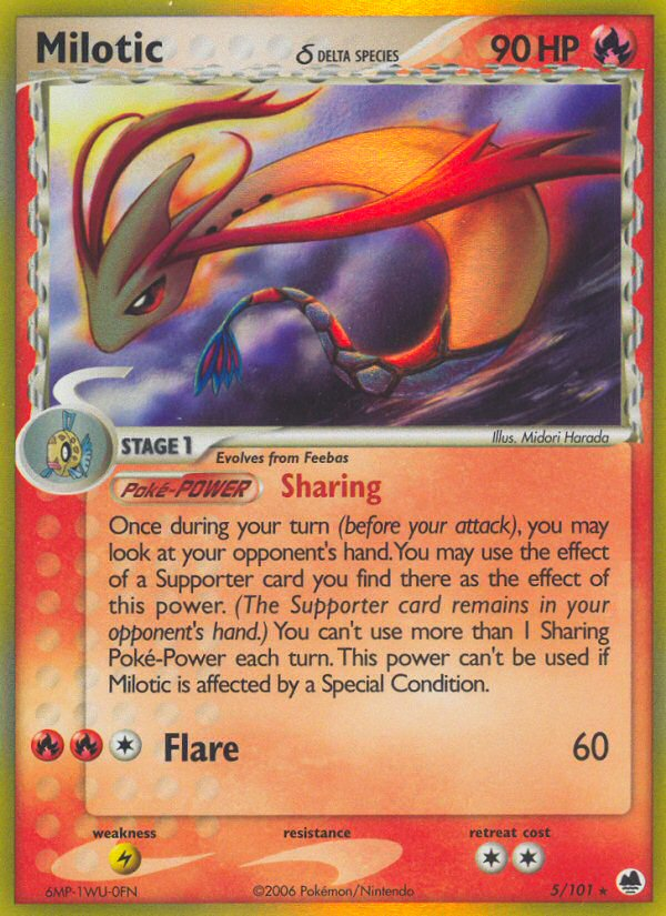 Milotic (5/101) (Delta Species) [EX: Dragon Frontiers] | Exor Games Summserside