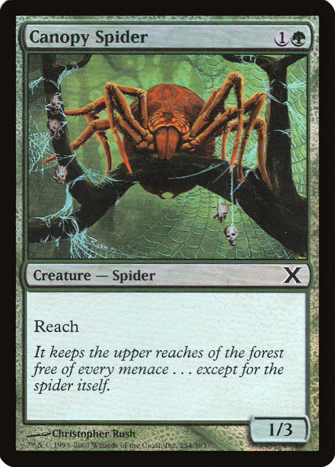 Canopy Spider (Premium Foil) [Tenth Edition] | Exor Games Summserside