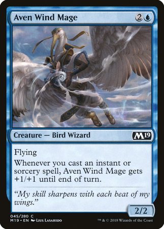 Aven Wind Mage [Core Set 2019] | Exor Games Summserside