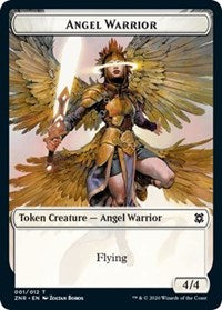 Angel Warrior // Hydra Double-sided Token [Zendikar Rising Tokens] | Exor Games Summserside