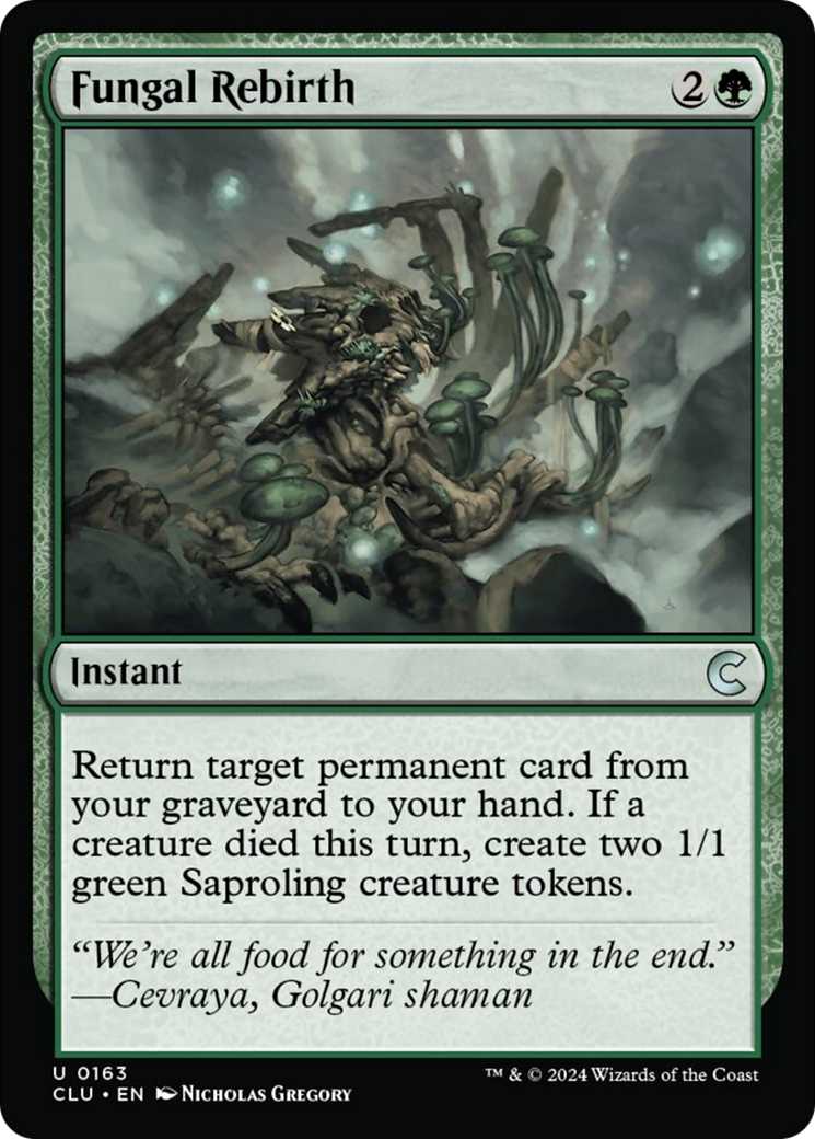 Fungal Rebirth [Ravnica: Clue Edition] | Exor Games Summserside