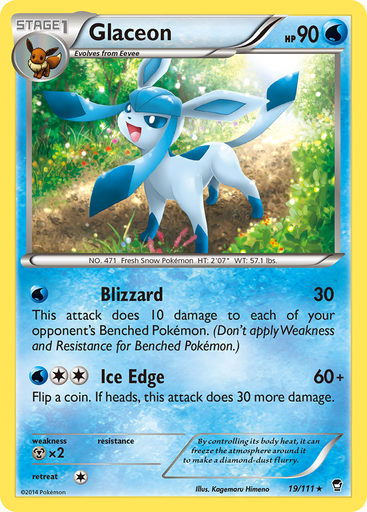 Glaceon (19/111) [XY: Furious Fists] | Exor Games Summserside