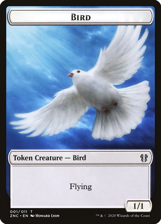 Bird // Kor Ally Double-sided Token [Zendikar Rising Commander Tokens] | Exor Games Summserside