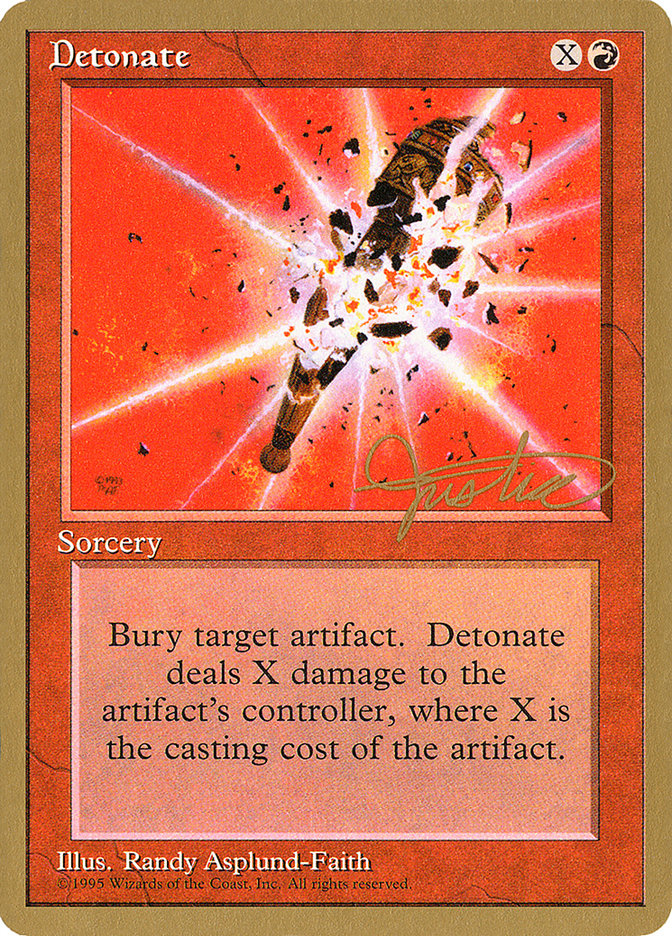 Detonate (Mark Justice) [Pro Tour Collector Set] | Exor Games Summserside