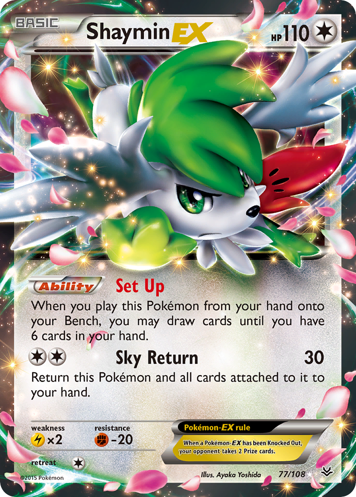 Shaymin EX (77/108) [XY: Roaring Skies] | Exor Games Summserside