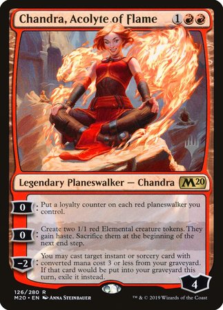 Chandra, Acolyte of Flame [Core Set 2020 Promos] | Exor Games Summserside