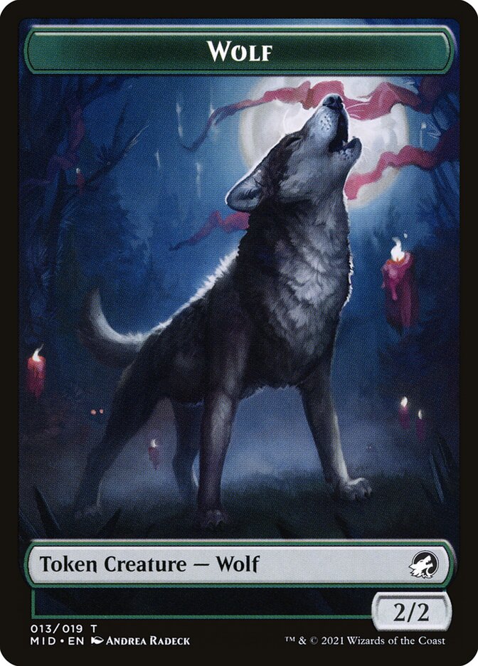 Wolf (013) // Clue (016) Double-sided Token [Challenger Decks 2022 Tokens] | Exor Games Summserside