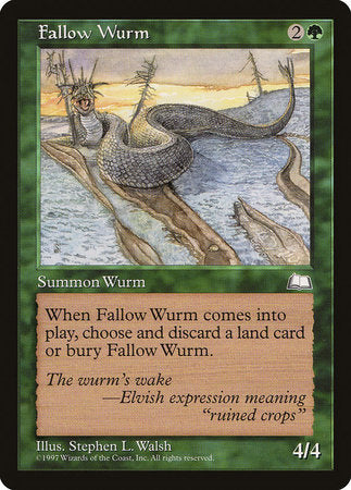 Fallow Wurm [Weatherlight] | Exor Games Summserside