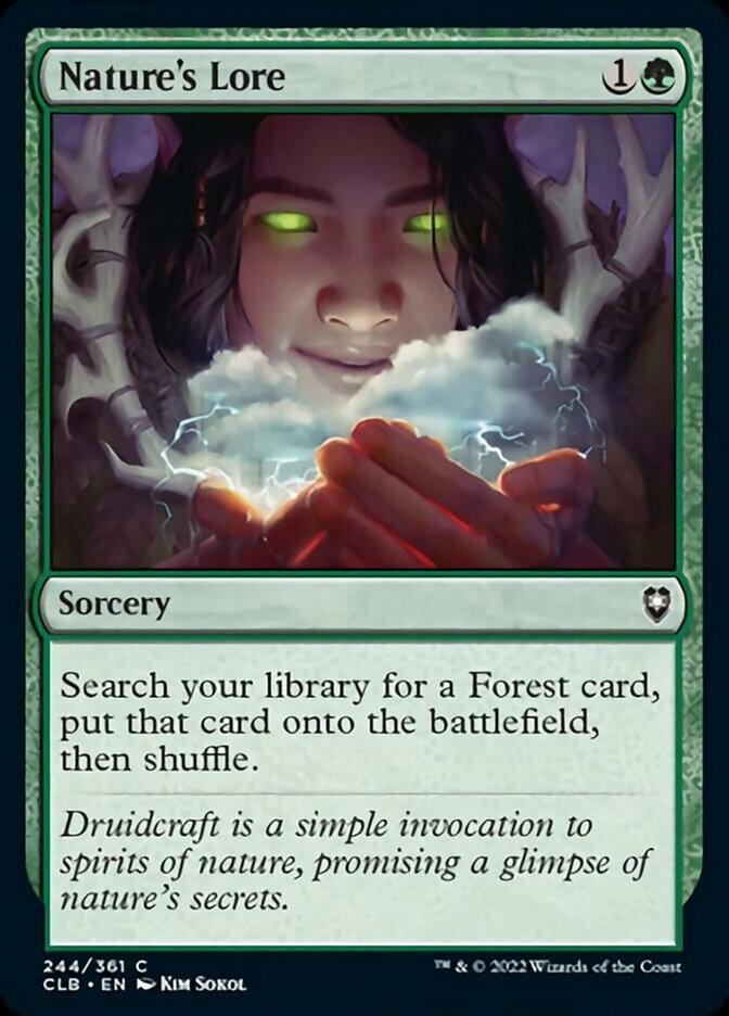 Nature's Lore [Commander Legends: Battle for Baldur's Gate] | Exor Games Summserside
