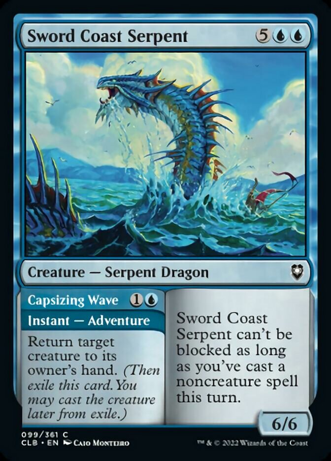 Sword Coast Serpent // Capsizing Wave [Commander Legends: Battle for Baldur's Gate] | Exor Games Summserside