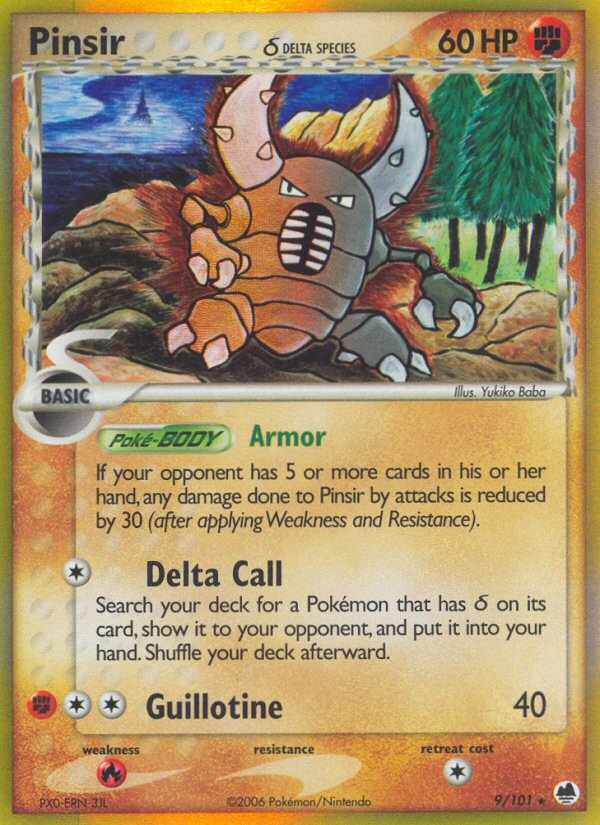 Pinsir (9/101) (Delta Species) [EX: Dragon Frontiers] | Exor Games Summserside