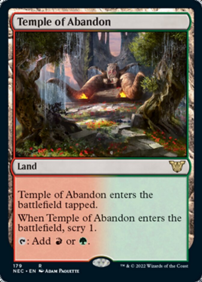 Temple of Abandon [Kamigawa: Neon Dynasty Commander] | Exor Games Summserside