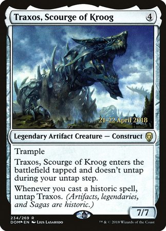 Traxos, Scourge of Kroog [Dominaria Promos] | Exor Games Summserside