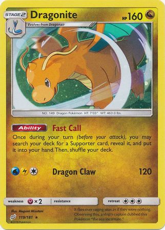 Dragonite (119/181) (Cosmos Holo) [Sun & Moon: Team Up] | Exor Games Summserside