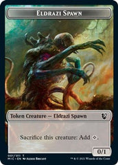 Eldrazi Spawn // Human Soldier Double-sided Token [Innistrad: Midnight Hunt Commander] | Exor Games Summserside