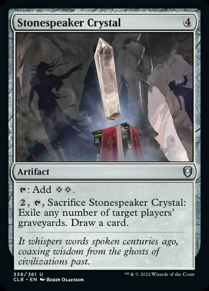 Stonespeaker Crystal [Commander Legends: Battle for Baldur's Gate] | Exor Games Summserside