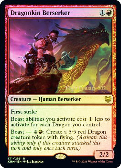 Dragonkin Berserker  [Kaldheim Prerelease Promos] | Exor Games Summserside