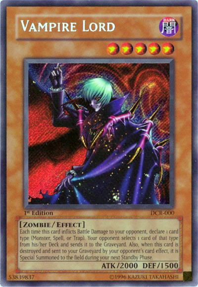 Vampire Lord [DCR-000] Secret Rare | Exor Games Summserside