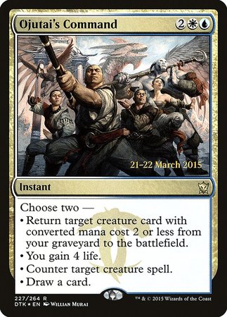 Ojutai's Command [Dragons of Tarkir Promos] | Exor Games Summserside