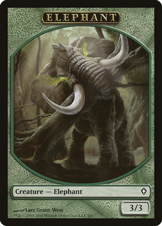 Elephant Token [Worldwake Tokens] | Exor Games Summserside