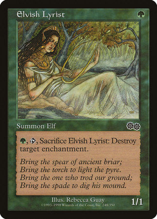 Elvish Lyrist [Urza's Saga] | Exor Games Summserside