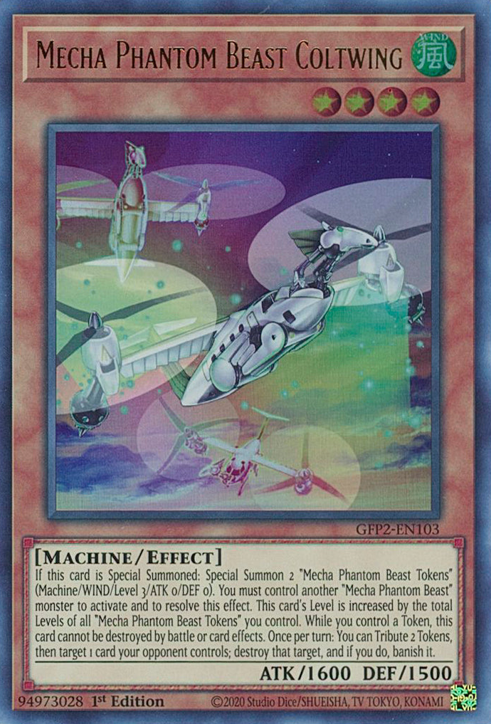 Mecha Phantom Beast Coltwing [GFP2-EN103] Ultra Rare | Exor Games Summserside