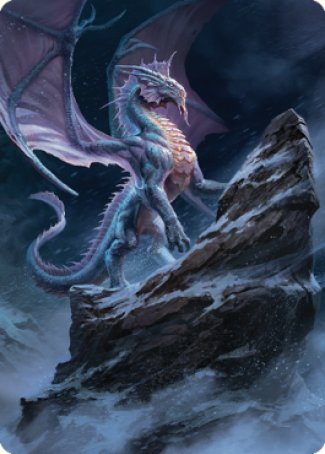 Ancient Silver Dragon Art Card (06) [Commander Legends: Battle for Baldur's Gate Art Series] | Exor Games Summserside