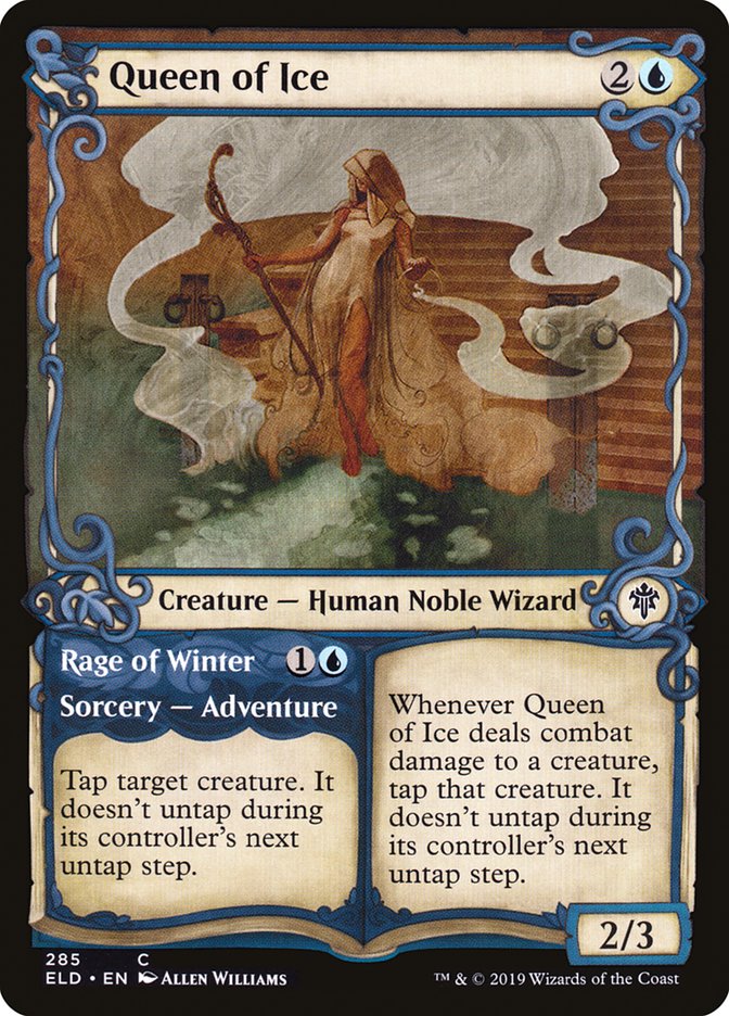 Queen of Ice // Rage of Winter (Showcase) [Throne of Eldraine] | Exor Games Summserside