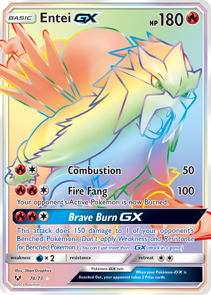 Entei GX (74/73) [Sun & Moon: Shining Legends] | Exor Games Summserside