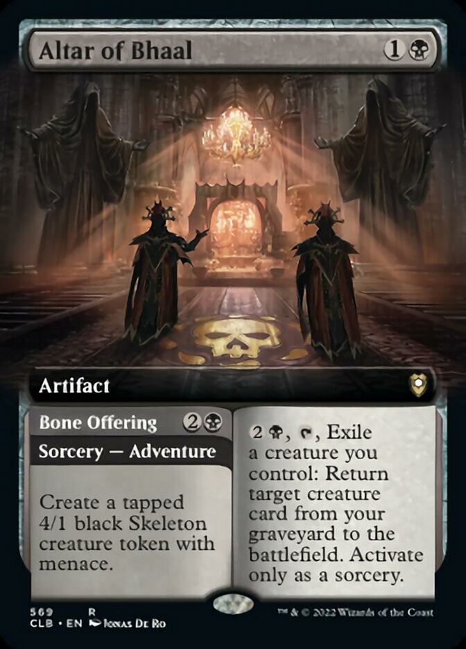 Altar of Bhaal // Bone Offering (Extended Art) [Commander Legends: Battle for Baldur's Gate] | Exor Games Summserside