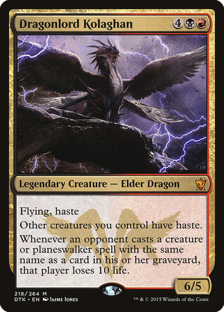 Dragonlord Kolaghan [Dragons of Tarkir] | Exor Games Summserside