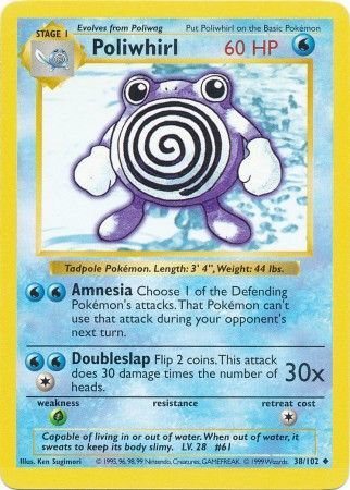 Poliwhirl (38/102) [Base Set Shadowless Unlimited] | Exor Games Summserside