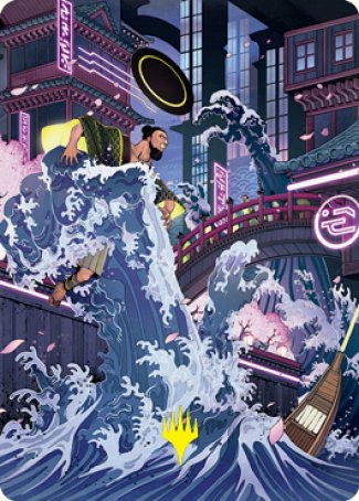 Invoke Despair Art Card (Gold-Stamped Signature) [Kamigawa: Neon Dynasty Art Series] | Exor Games Summserside