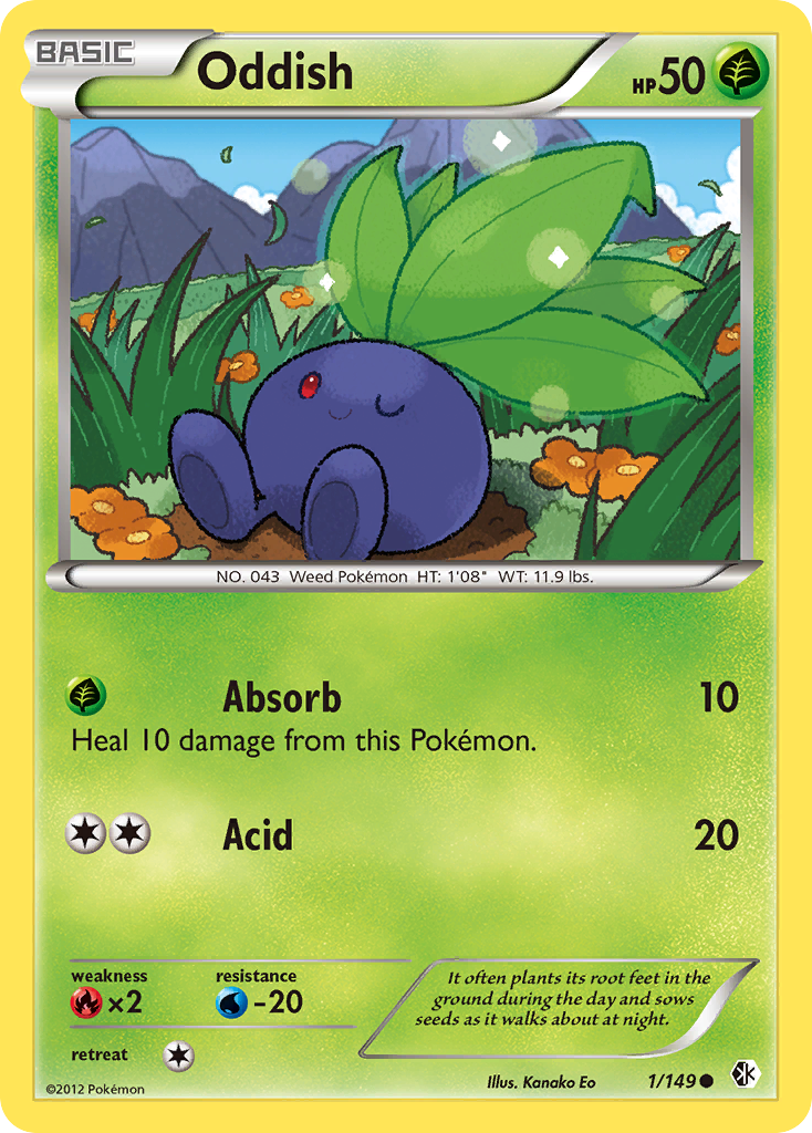 Oddish (1/149) [Black & White: Boundaries Crossed] | Exor Games Summserside