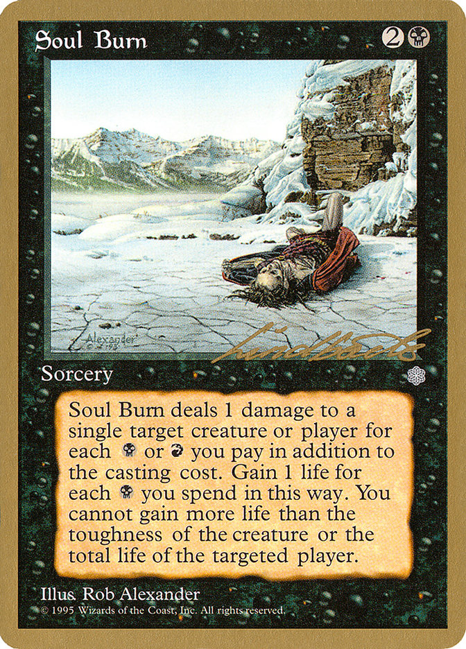 Soul Burn (Leon Lindback) [Pro Tour Collector Set] | Exor Games Summserside