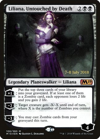 Liliana, Untouched by Death [Core Set 2019 Promos] | Exor Games Summserside