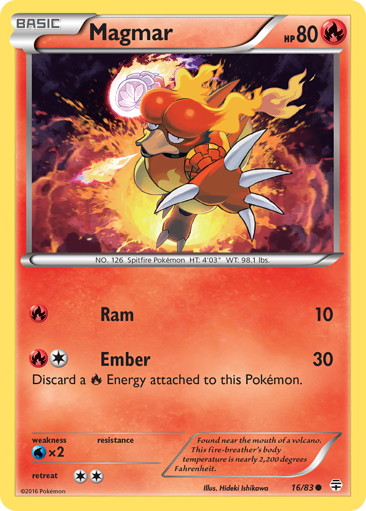 Magmar (16/83) [XY: Generations] | Exor Games Summserside