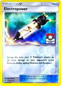 Electropower (172/214) (League Promo) [Sun & Moon: Lost Thunder] | Exor Games Summserside