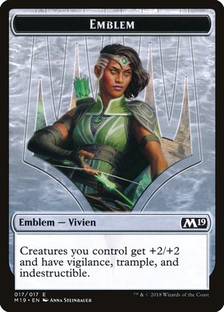 Emblem - Vivien Reid [Core Set 2019 Tokens] | Exor Games Summserside