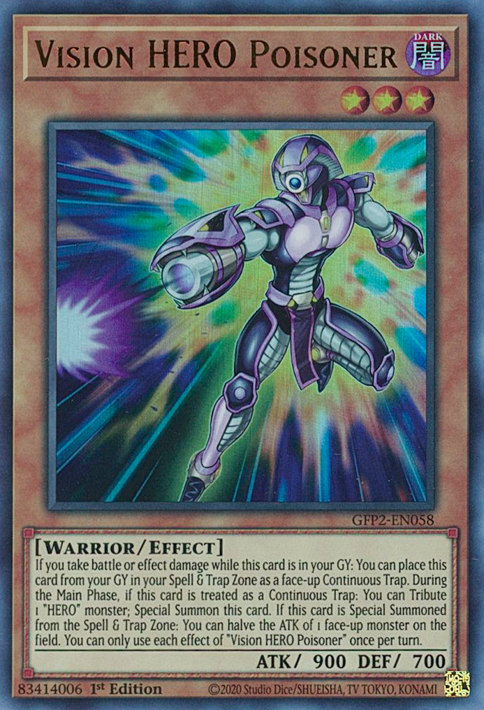 Vision HERO Poisoner [GFP2-EN058] Ultra Rare | Exor Games Summserside