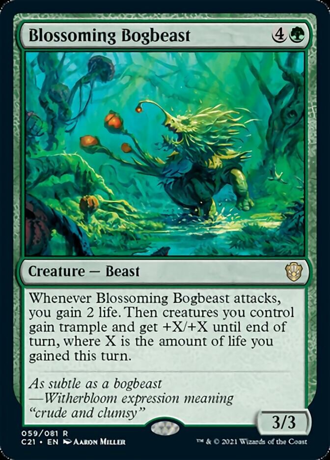 Blossoming Bogbeast [Commander 2021] | Exor Games Summserside