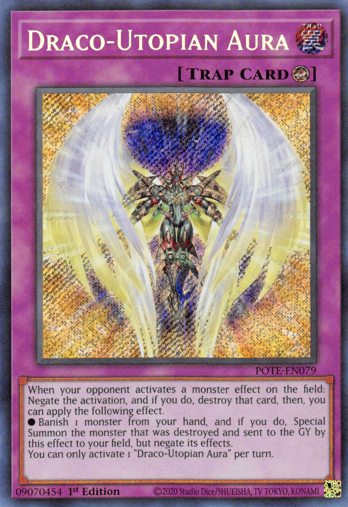 Draco-Utopian Aura [POTE-EN079] Secret Rare | Exor Games Summserside