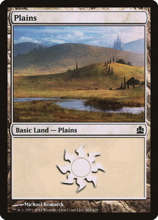 Plains (301) [Commander 2011] | Exor Games Summserside