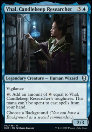 Vhal, Candlekeep Researcher [Commander Legends: Battle for Baldur's Gate] | Exor Games Summserside