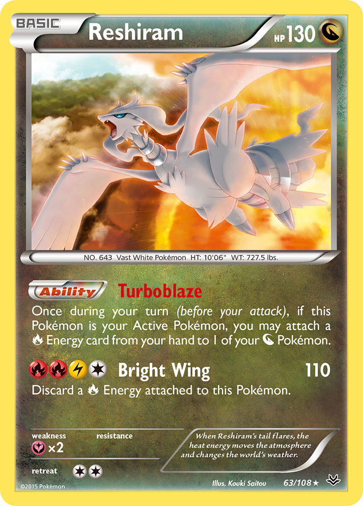 Reshiram (63/108) [XY: Roaring Skies] | Exor Games Summserside