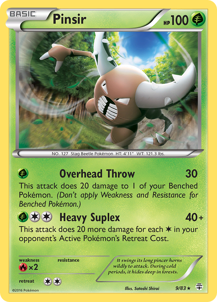 Pinsir (9/83) [XY: Generations] | Exor Games Summserside