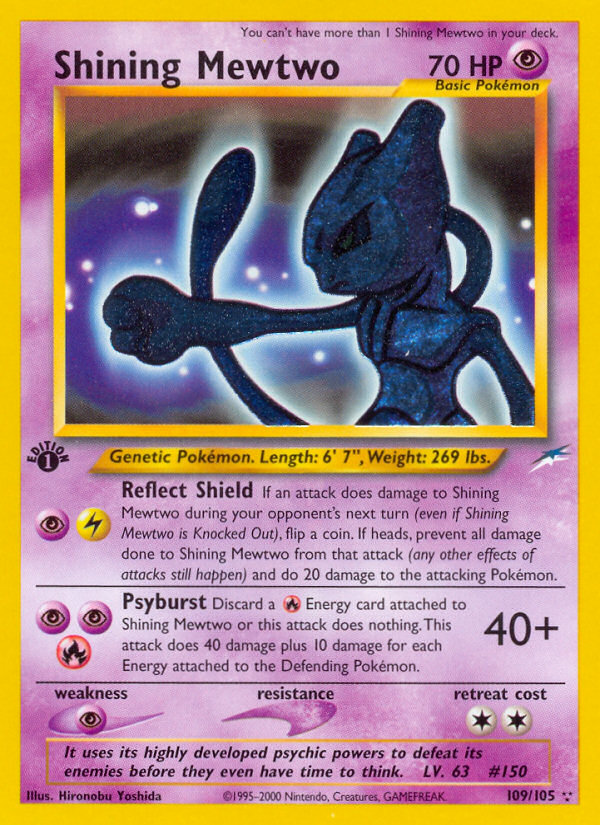 Shining Mewtwo (109/105) [Neo Destiny 1st Edition] | Exor Games Summserside