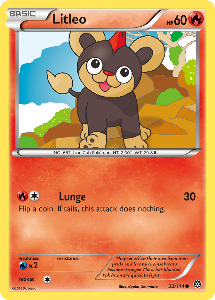 Litleo (22/114) [XY: Steam Siege] | Exor Games Summserside