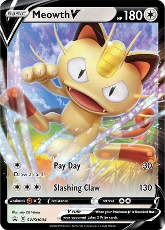 Meowth V (SWSH004) [Sword & Shield: Black Star Promos] | Exor Games Summserside