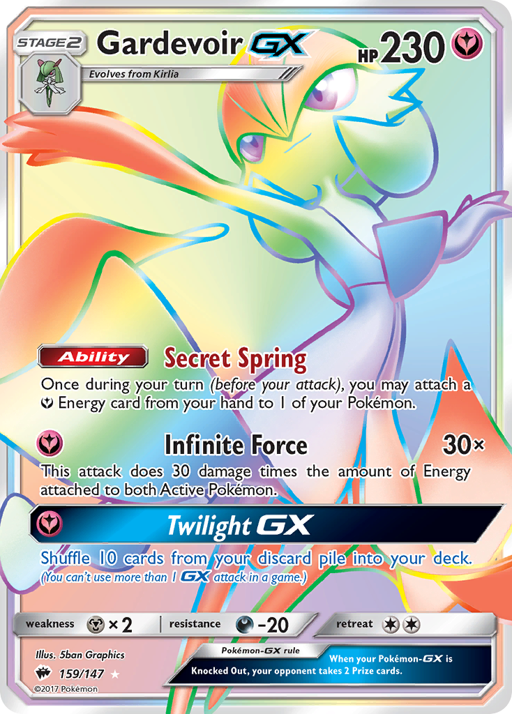 Gardevoir GX (159/147) [Sun & Moon: Burning Shadows] | Exor Games Summserside